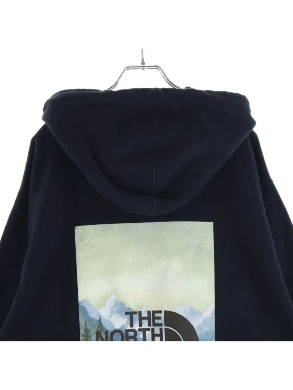 Gucci the North Face Pullover Hoodie Double Sided Print Logo Black